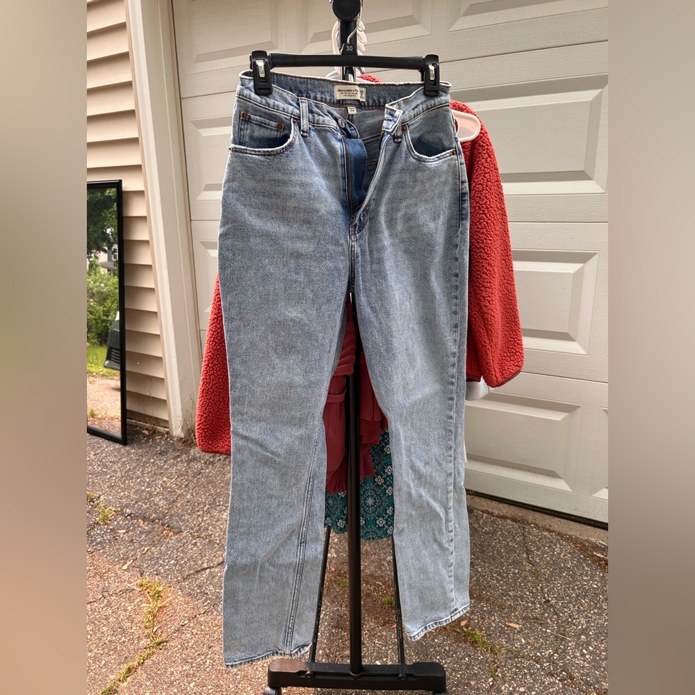 Abercrombie & Fitch Light Blue Straight Leg Jeans